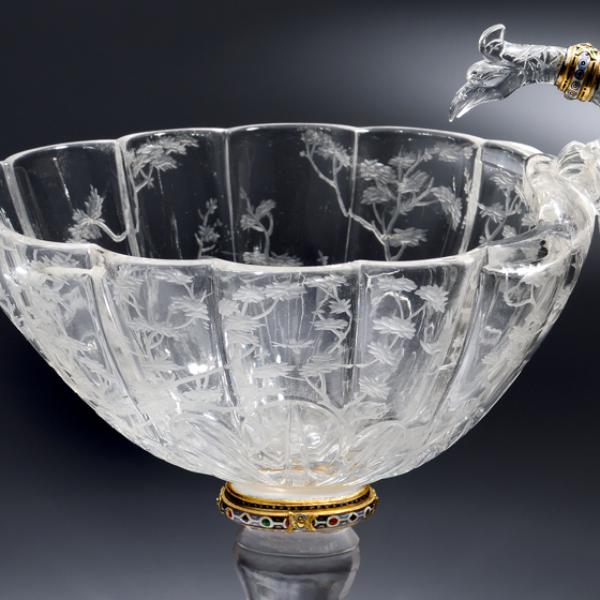 Bergkristalldrachenschale (c) Diözesanmuseum Bamberg Bergkristalldrachenschale